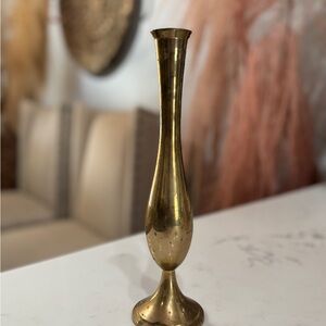 Vintage Brass Bud Vase
